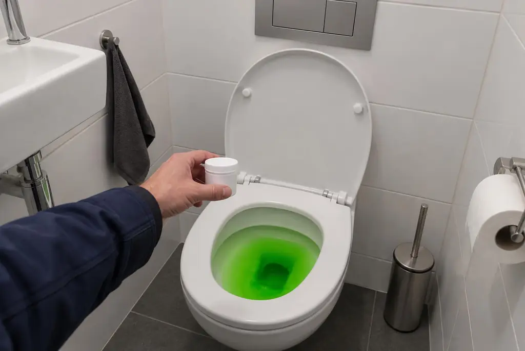 Lekdetectie Schiphol – kleurstoftest bij een lekkend toilet